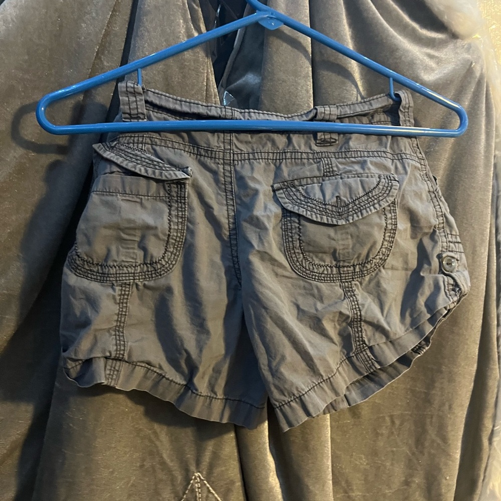 Stylish Women's Cargo Shorts in Charcoal